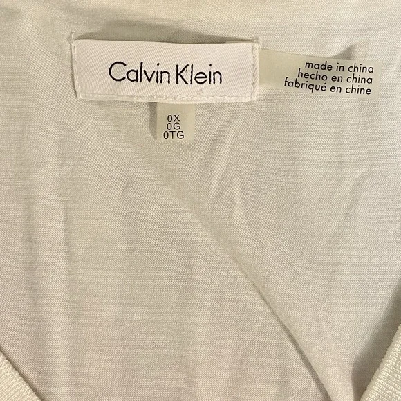 Calvin Klein Woman's OX Sleeveless Multicolor Top Sheer Lined‎ Spring colorful - Picture 2 of 8